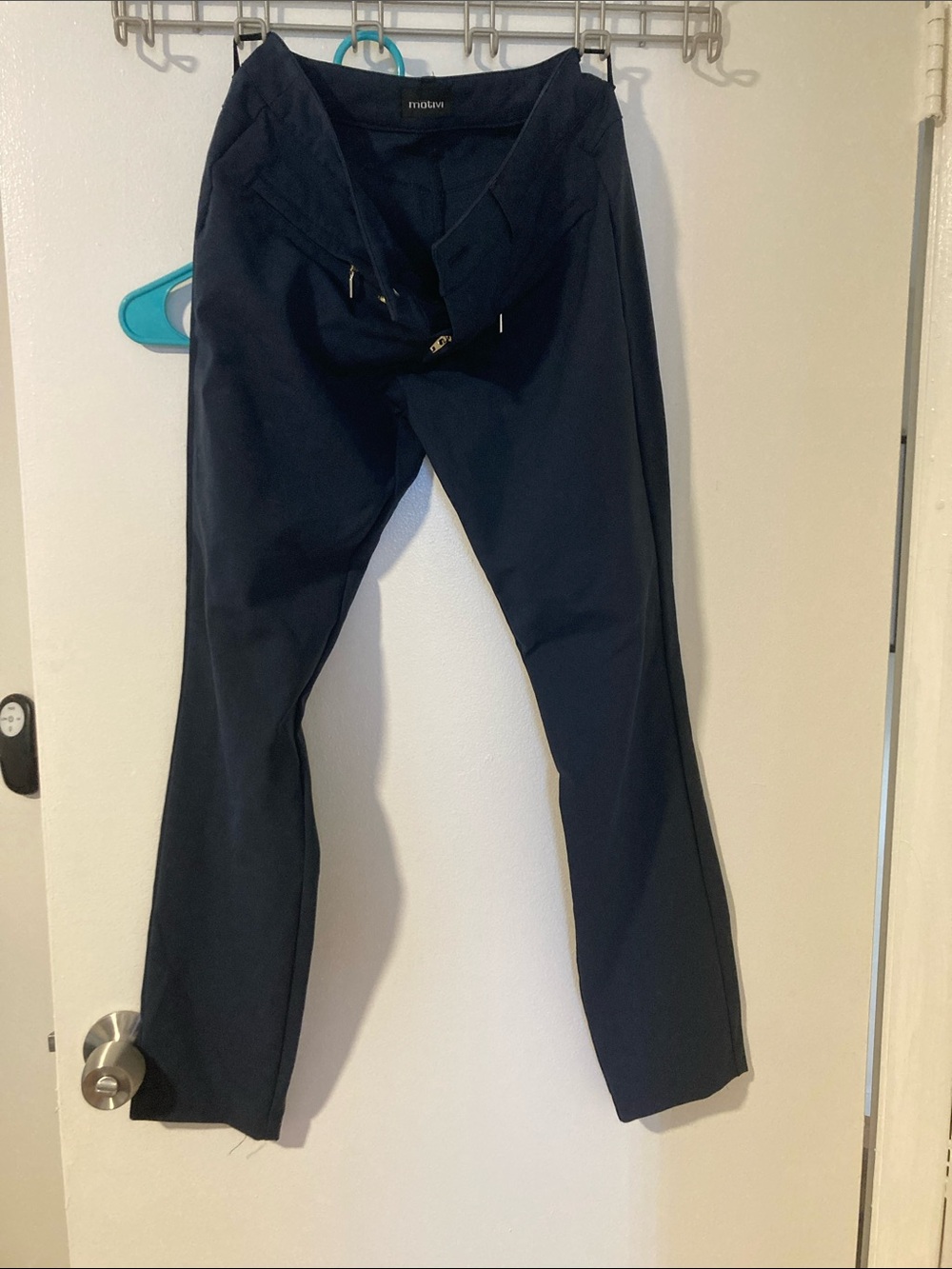 Motivi Men's Navy Straight-Leg Chinos